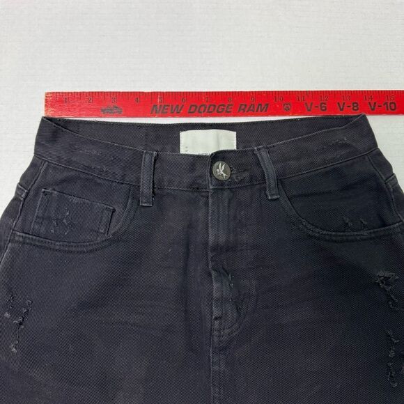 One Teaspoon 2020 Denim Mini Skirt Black Oak Women’s Size 28 Jean‎ 4474 - Picture 7 of 8